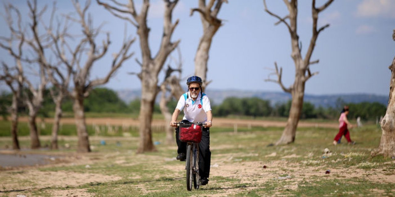 Emekli öğretmen işte böyle zinde kalıyor