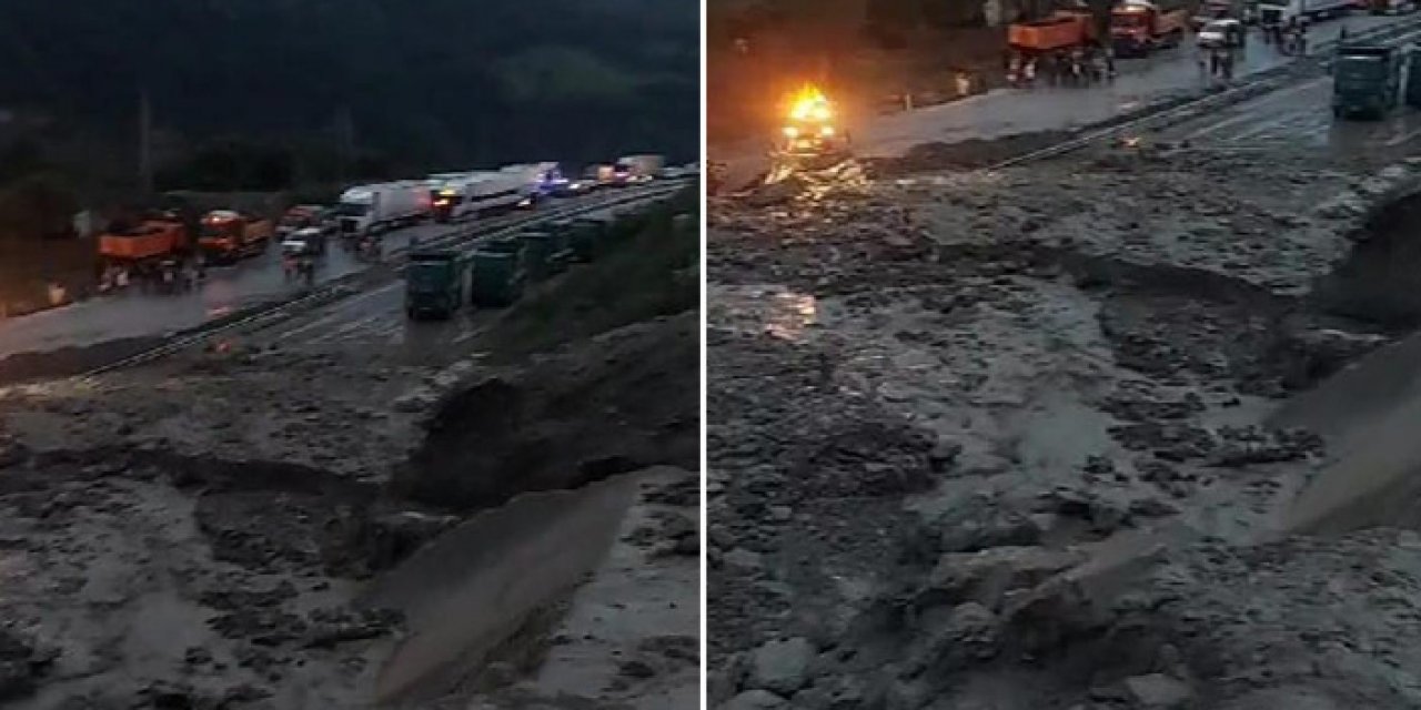 Amasya’da sağanak yağış sonrası kapanan yollar açıldı