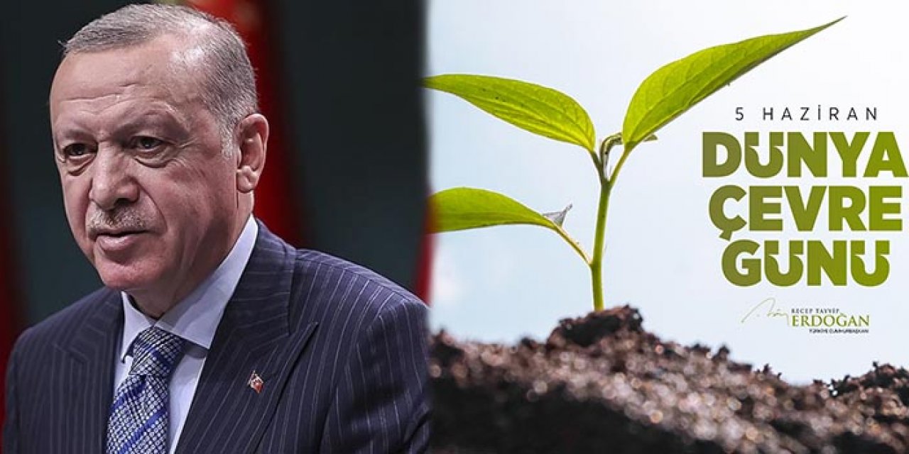 Cumhurbaşkanı Erdoğan'dan 'Dünya Çevre Günü' mesajı