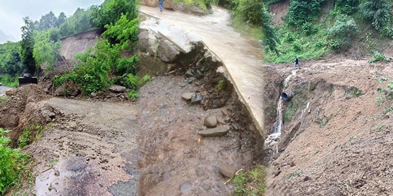 Ordu’da yoğun sağanak: Birçok noktada heyelan oldu