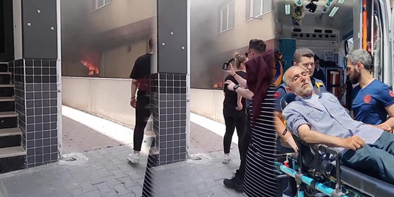 İstanbul'da 3 katlı binanın bodrum katında yangın çıktı