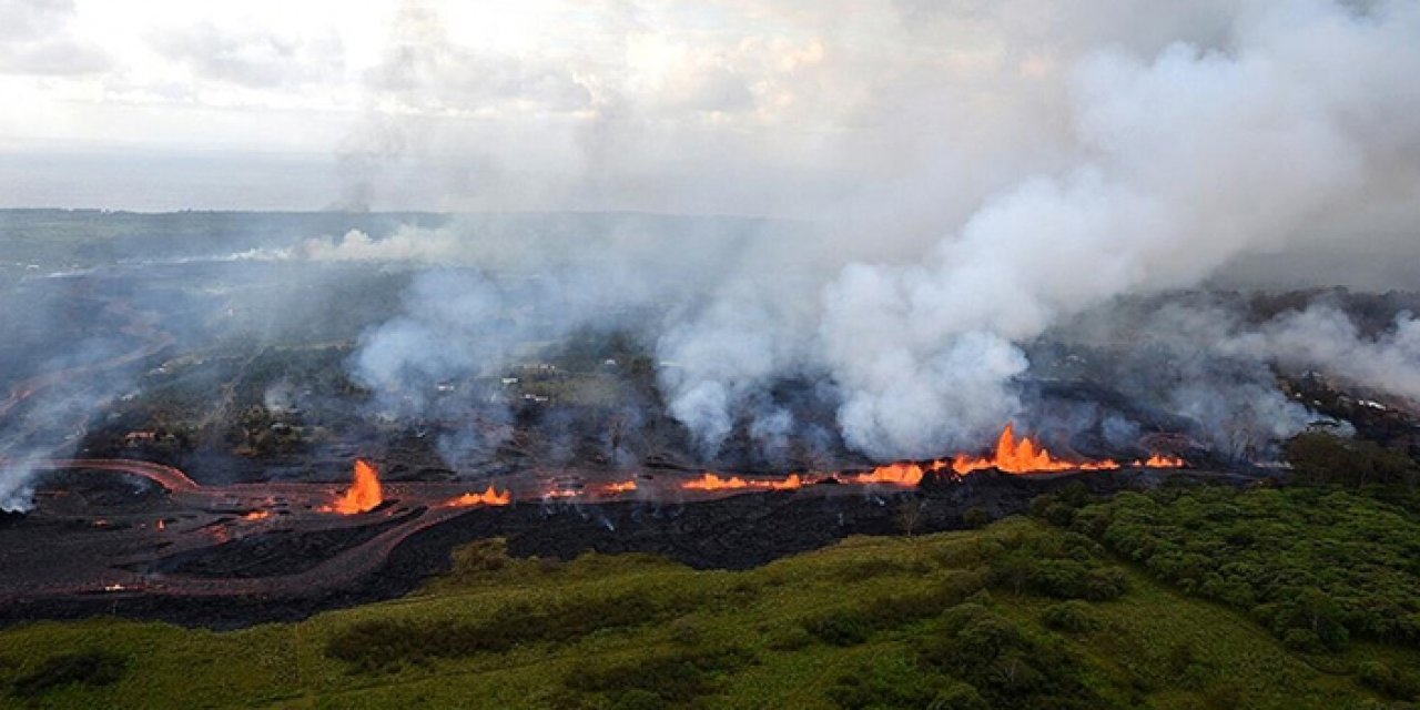 Kilauea Yanardağı faaliyete geçti