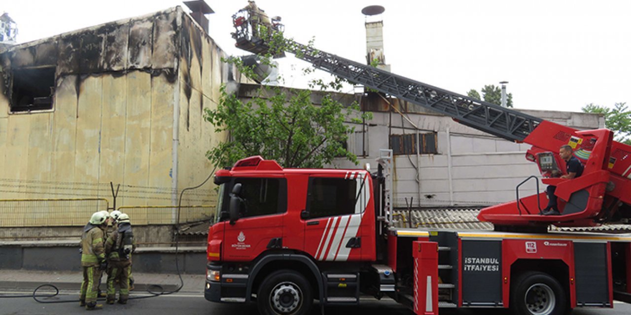 Sanayi sitesinde korkutan yangın