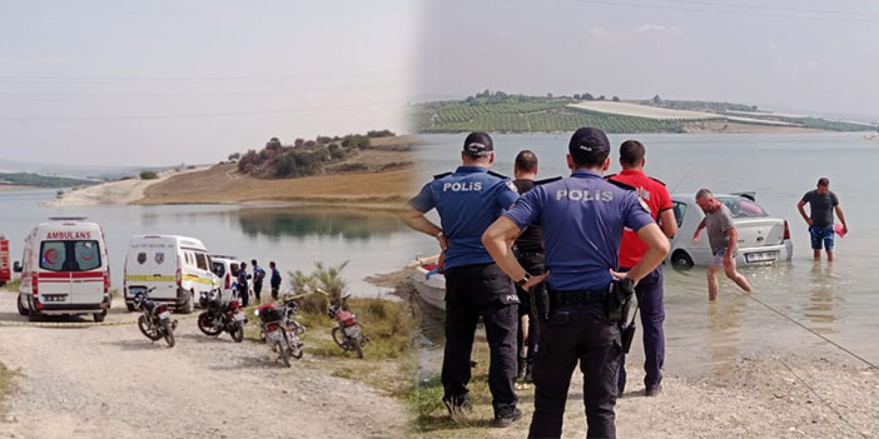 Barajdan çıkan otomobilde ceset bulundu