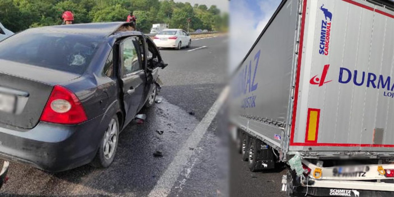 Korkunç kazada can kaybı yaşanmadı