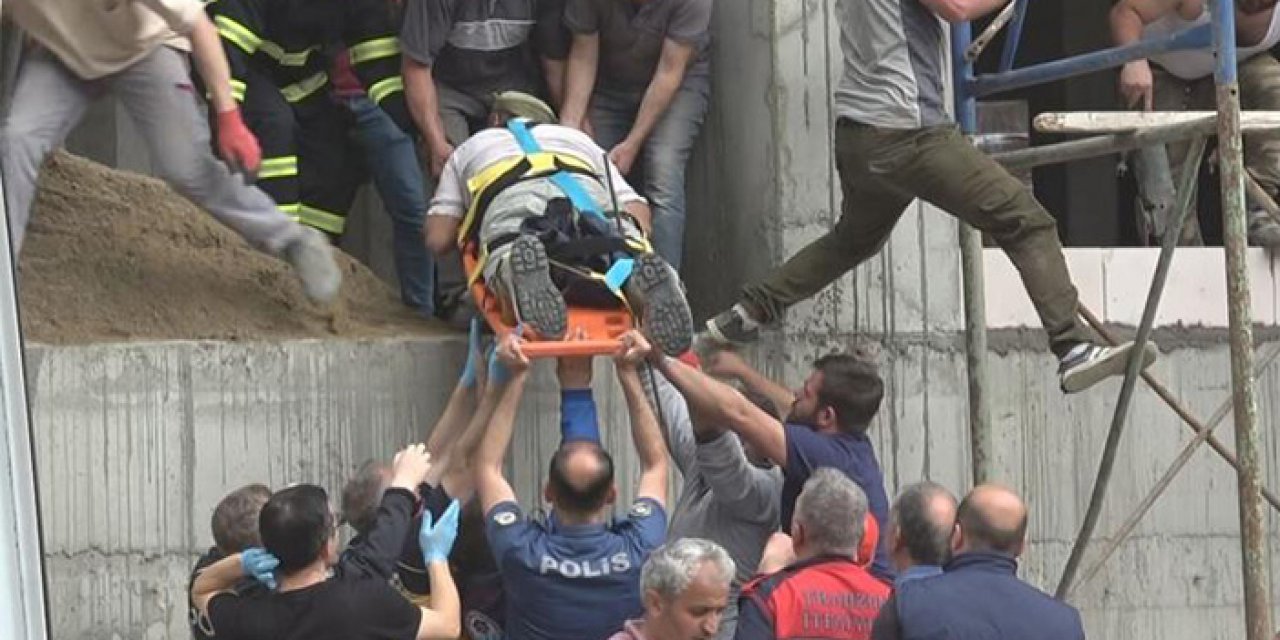 Bacağına demir saplı halde hastaneye kaldırıldı