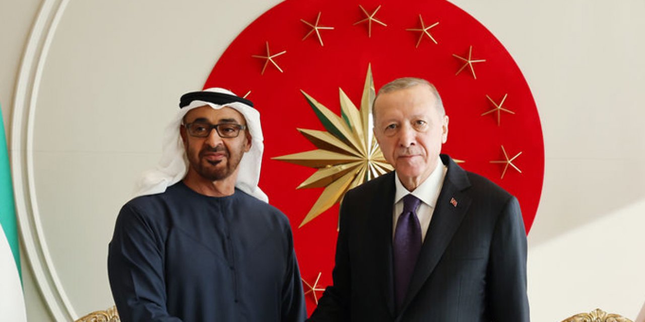 Cumhurbaşkanı Erdoğan BAE Devlet Başkanı ile görüştü