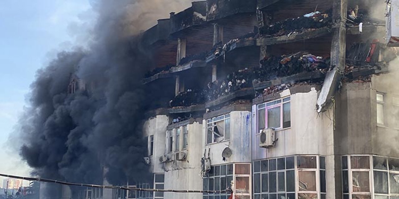 Başakşehir Organize Sanayi Bölgesi'nde çıkan yangın 16 saattir  söndürülemiyor