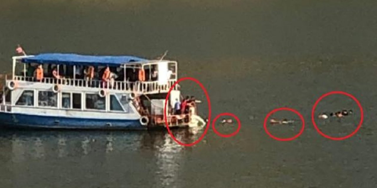 Sandal alabora oldu:  8 kişi kurtarıldı