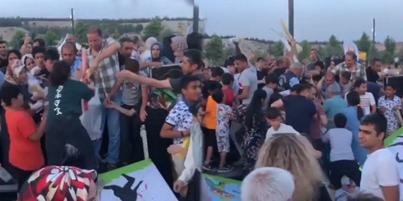 Uçurtma şenliğinde izdiham! Çocuklar ezilme tehlikesi yaşadı