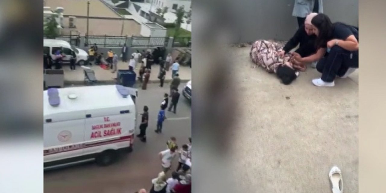 Araç kaldırımda yürüyen yayalara çarptı: 4 yaralı