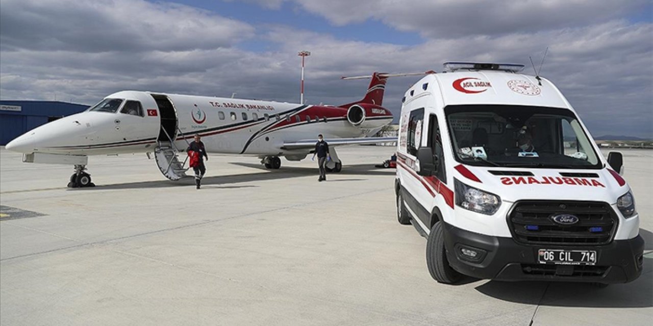 Hava yolu ambulanslarıyla 1401 hasta taşındı