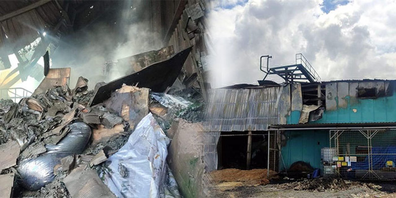 Tekstil fabrikasında yangın