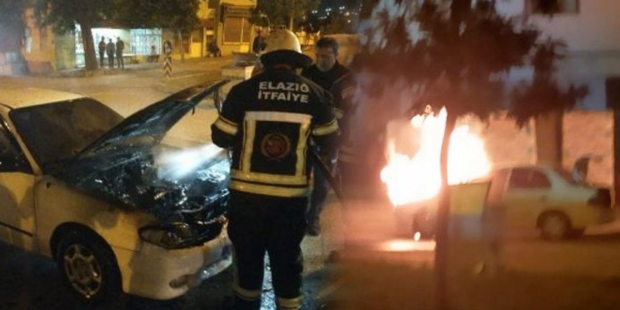 Seyir halindeyken  otomobil bir anda alev topuna döndü