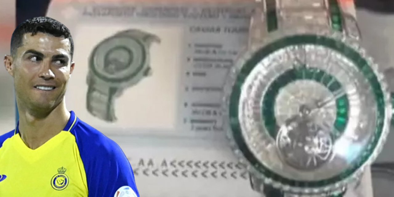 Dünyada sadece 6 tane olan Ronaldo’nun saati Türkiye’de ele geçirildi
