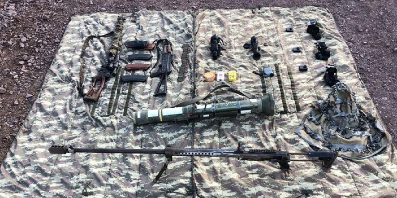 Pençe-Kilit bölgesinde çok sayıda mühimmat ele geçirildi