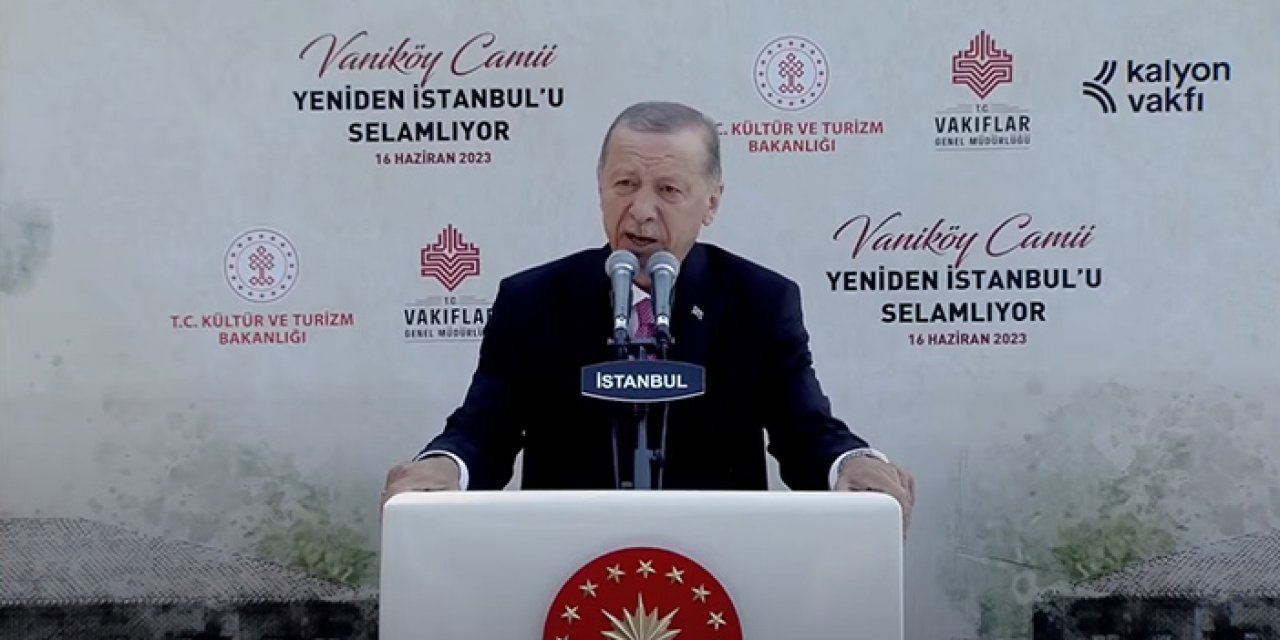 Cumhurbaşkanı Erdoğan İstanbul'da camii açılışında konuştu