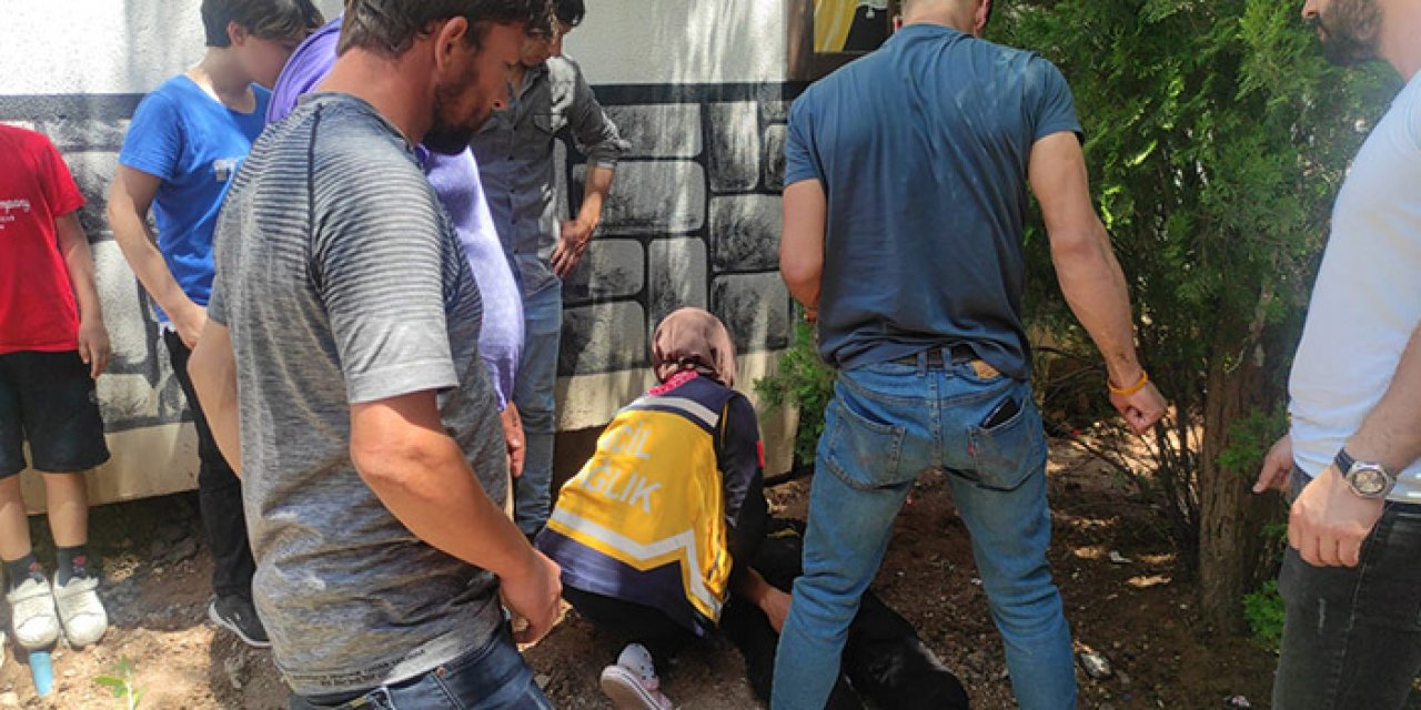 Bisikletiyle kaza yaptı epilepsi nöbeti geçirdi