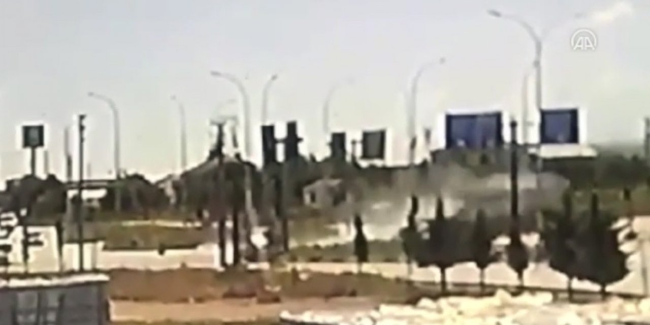 Belediye başkanının arabasına TIR çarptı: O anlar kamerada