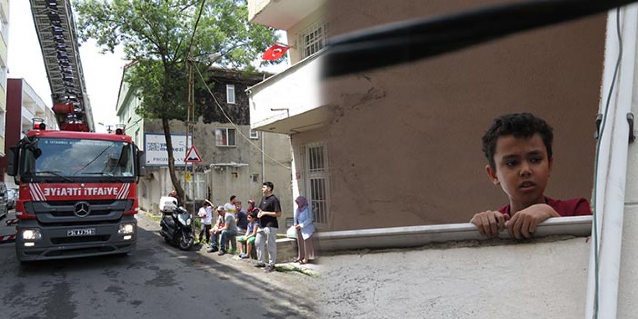 İstanbul’da yangın: Balkonda kurtarılmayı beklediler