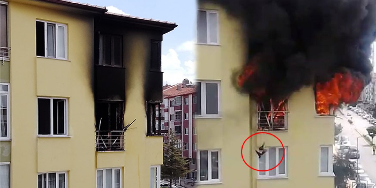 Apartmanda çıkan yangında 6 kişi ve 2 kedi dumandan etkilendi