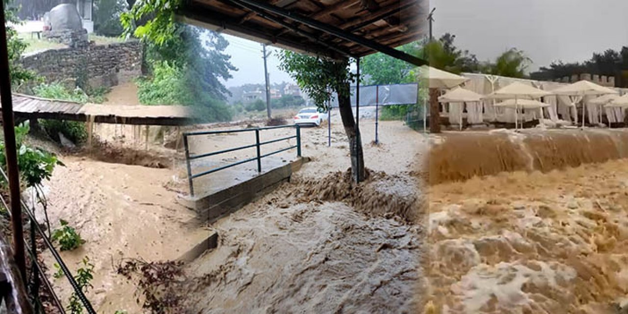 Edirne’de kuvvetli sağanak hayatı olumsuz etkiledi
