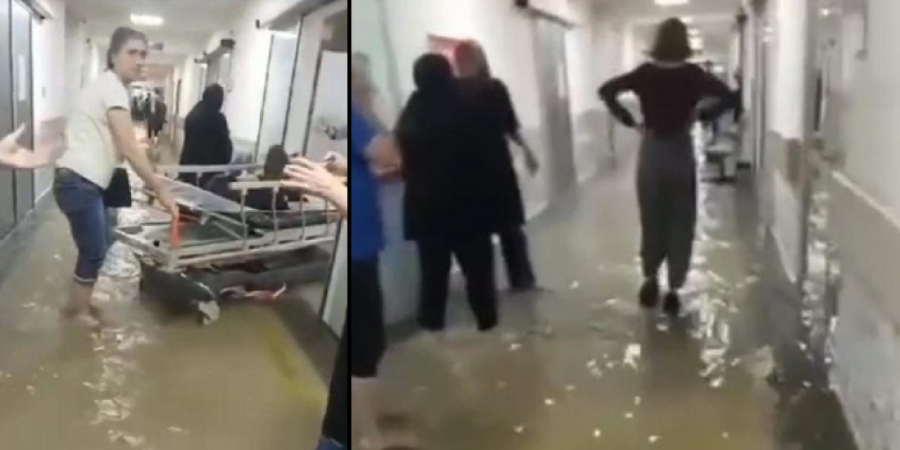 Akhisar’da hastaneyi su bastı: 13 hasta sevk edildi