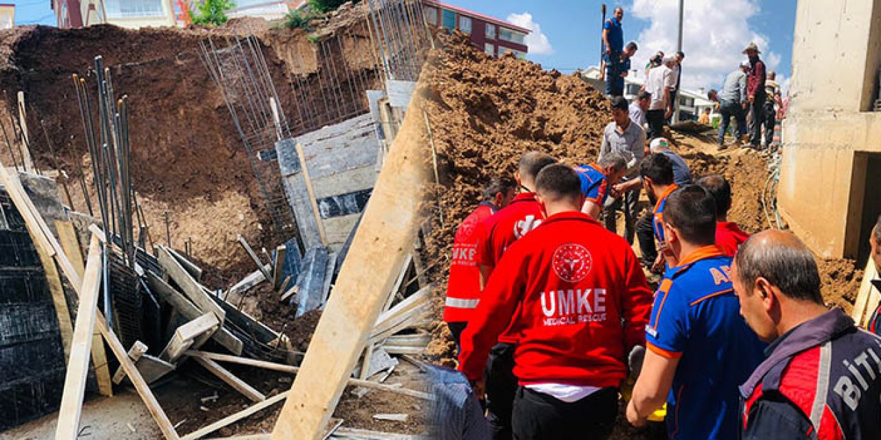 İnşaatta toprak kaydı: 2 işçi yaralandı