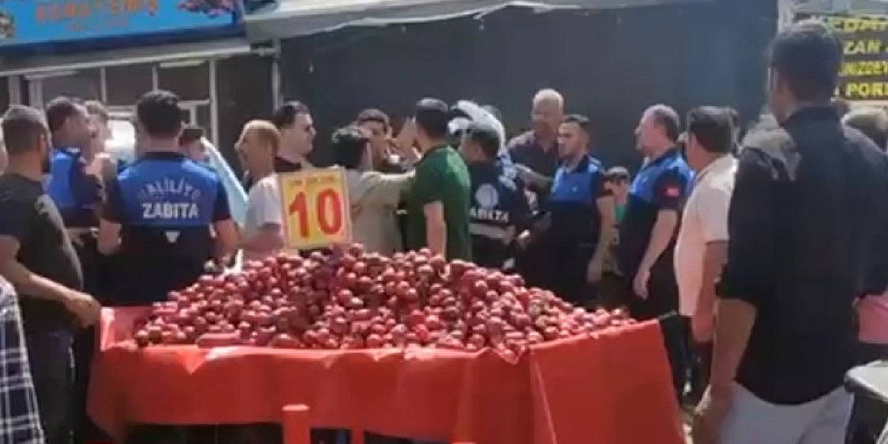 Seyyar satıcılarla zabıta arasında kavga