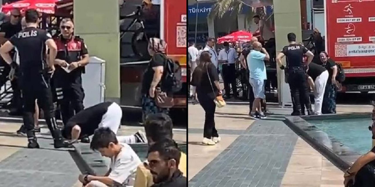 Polisi gören zihinsel engelli namaz kılmaya başladı