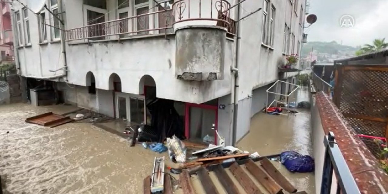 Bartın'da sağanak 2 gündür devam ediyor