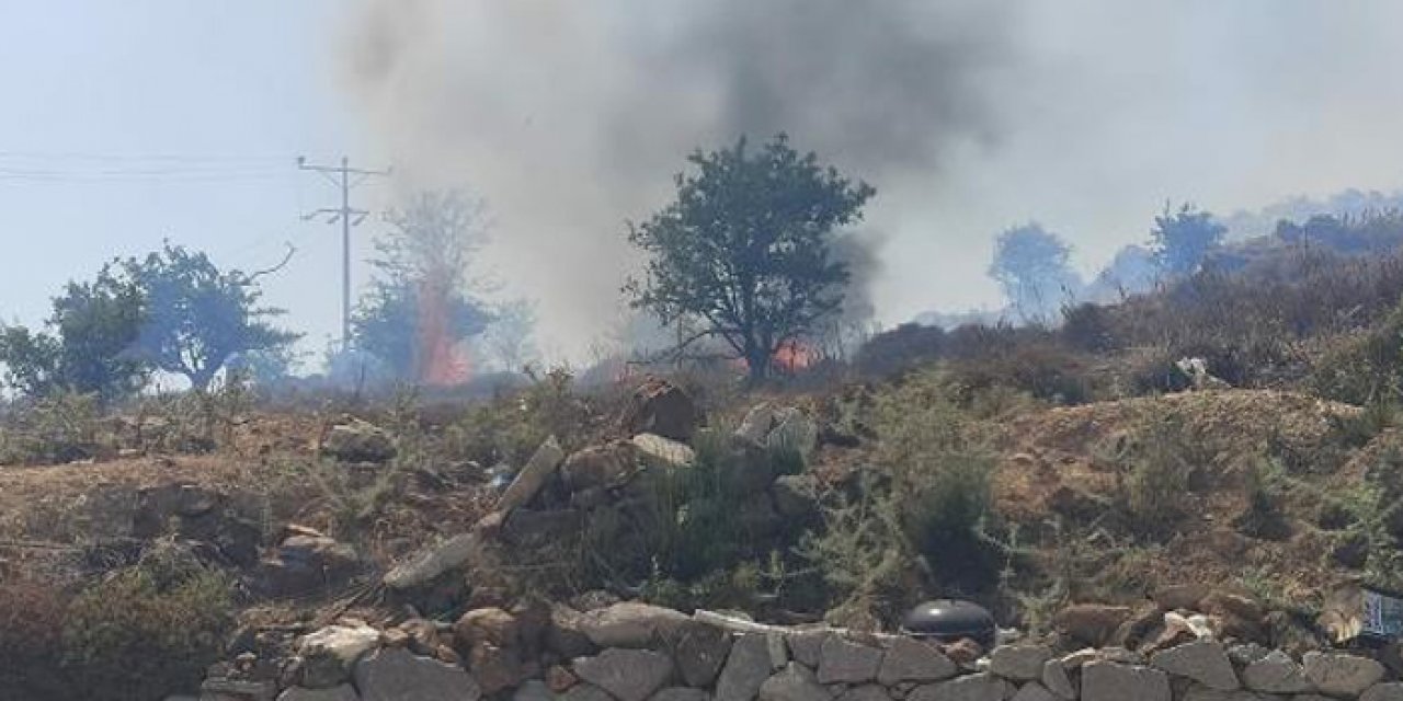 2 söndürme uçağı ve 1 helikopter sevk edildi