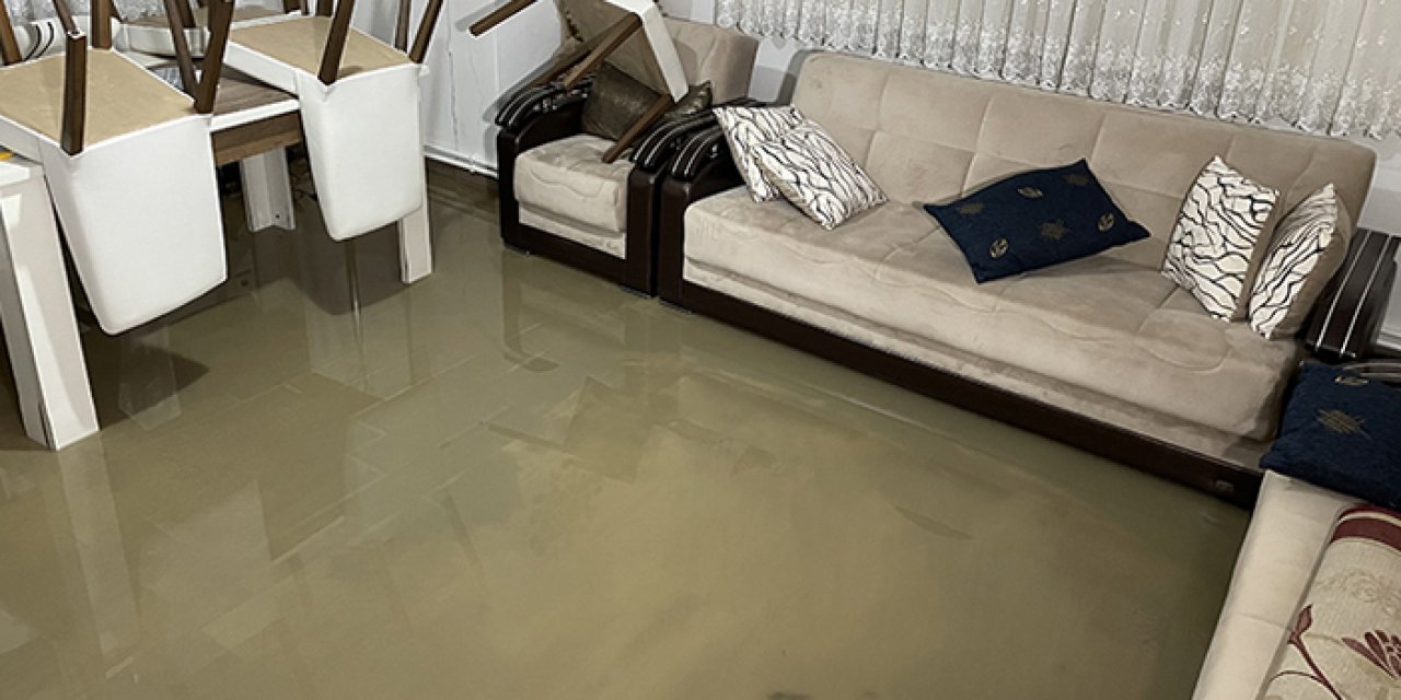 Ordu’da etkili sağanak sonucu evler göle döndü