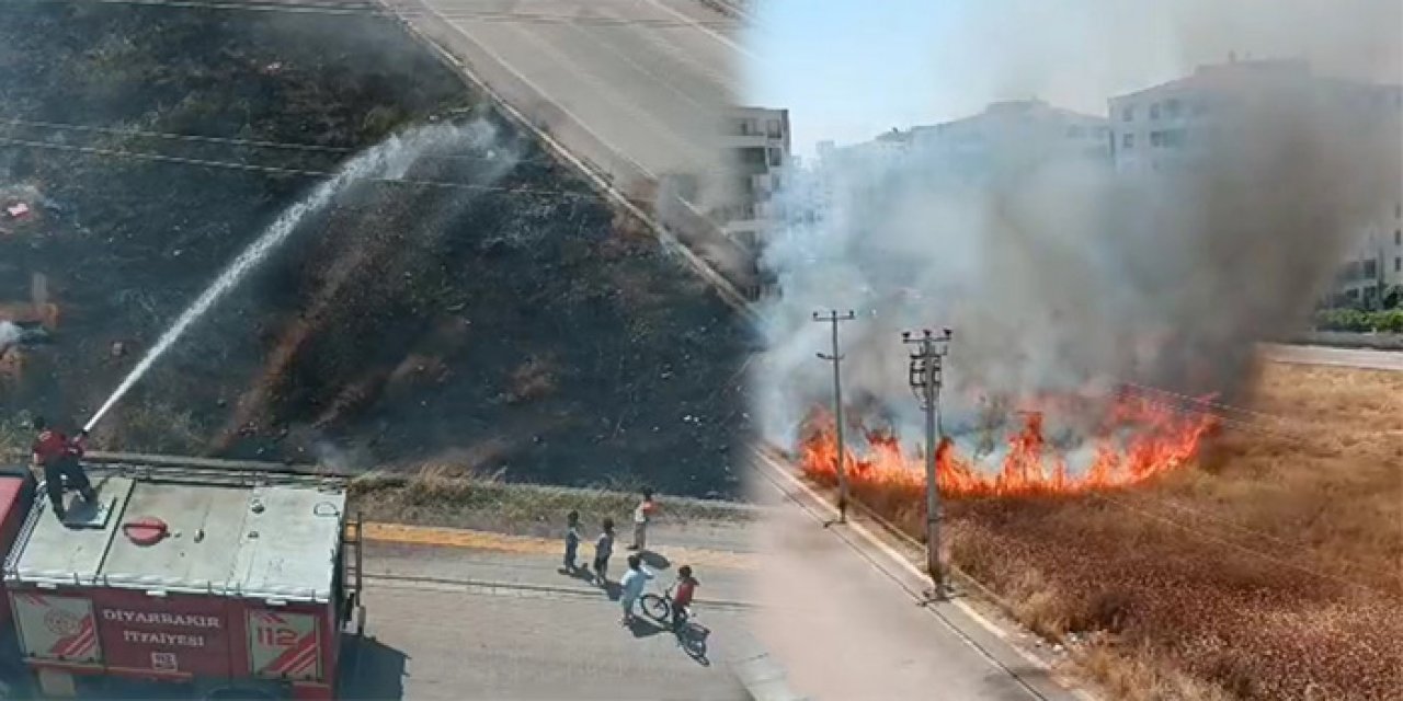 Otluklarda yangın çıktı