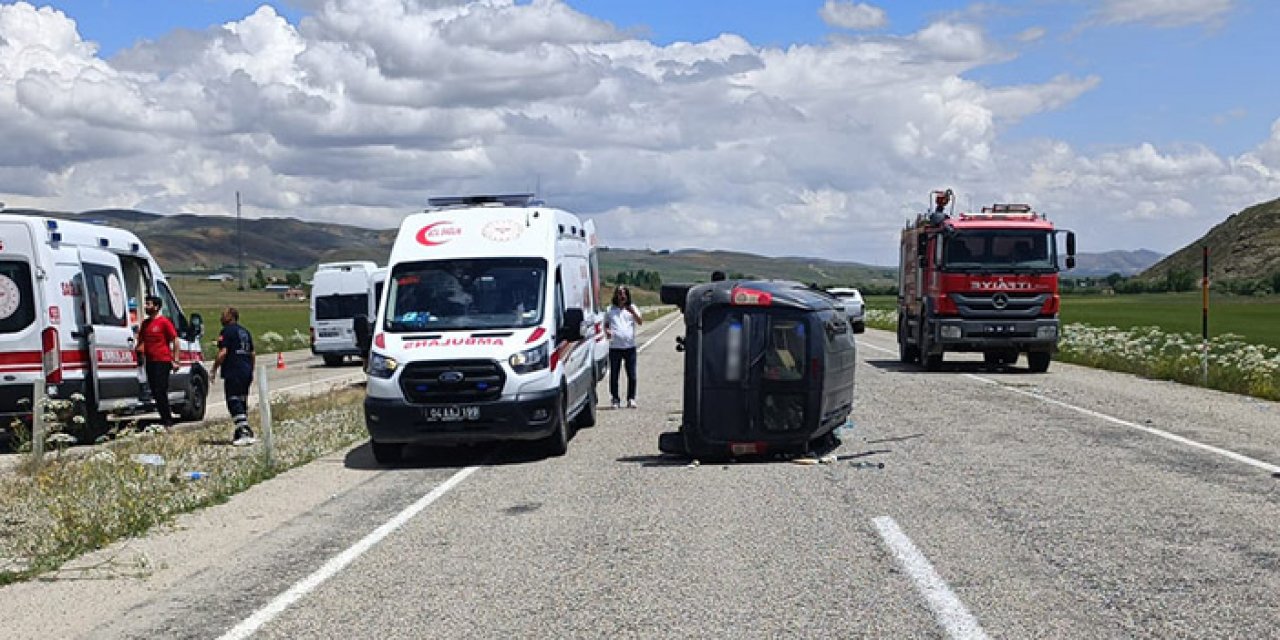 Devrilen araçta 1 çocuk öldü 6 kişi yaralandı