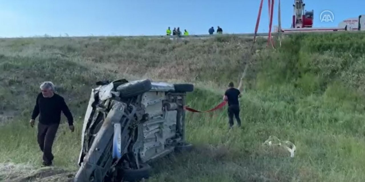 Erzurum'da feci kaza