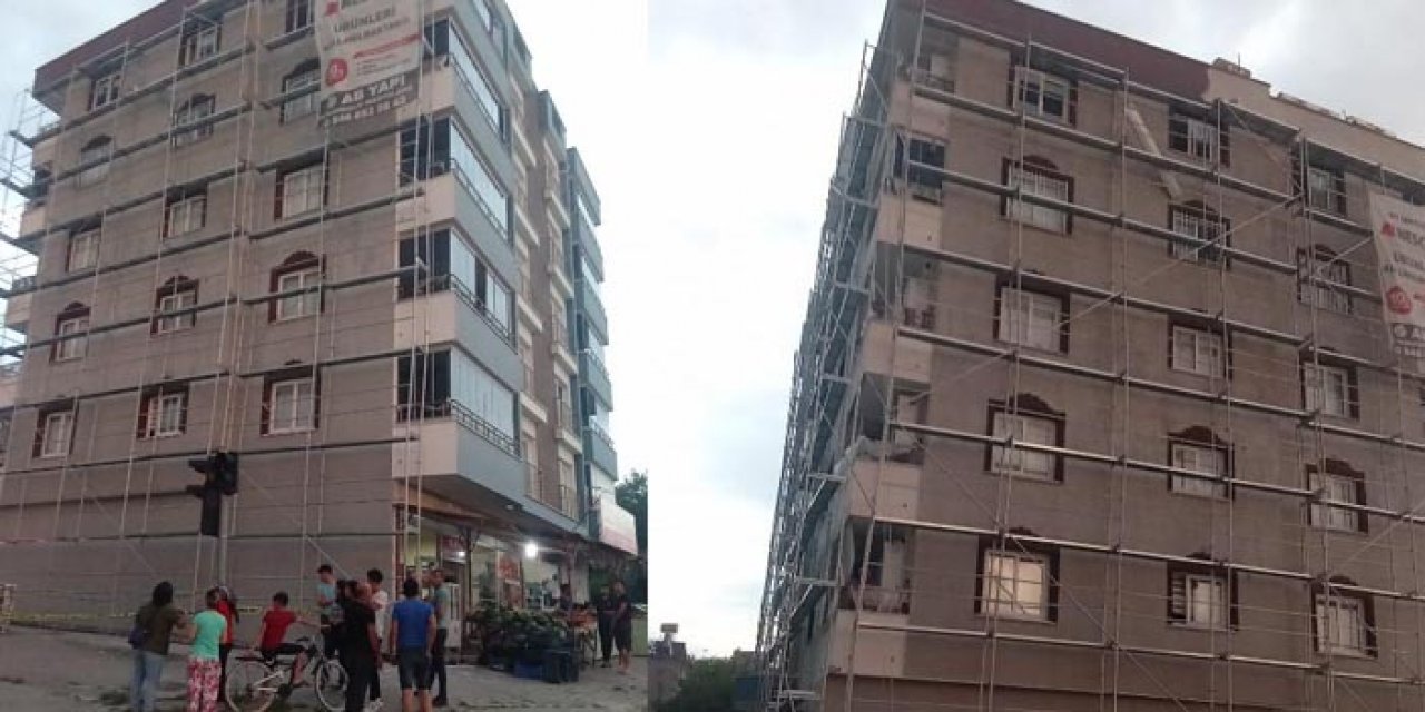 İskelede sıva yapan işçi 5'inci kattan düşerek can verdi
