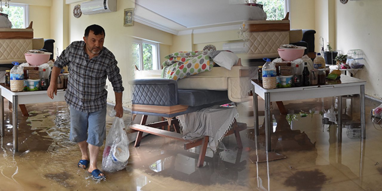 Ordu’da sağanak: Dere taştı iş yeri ve evleri su bastı