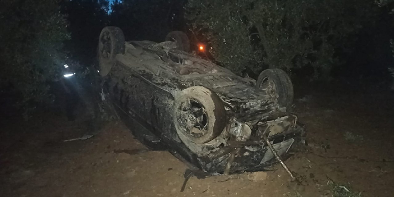 Kontrolden çıkan cip takla attı: 1 yaralı