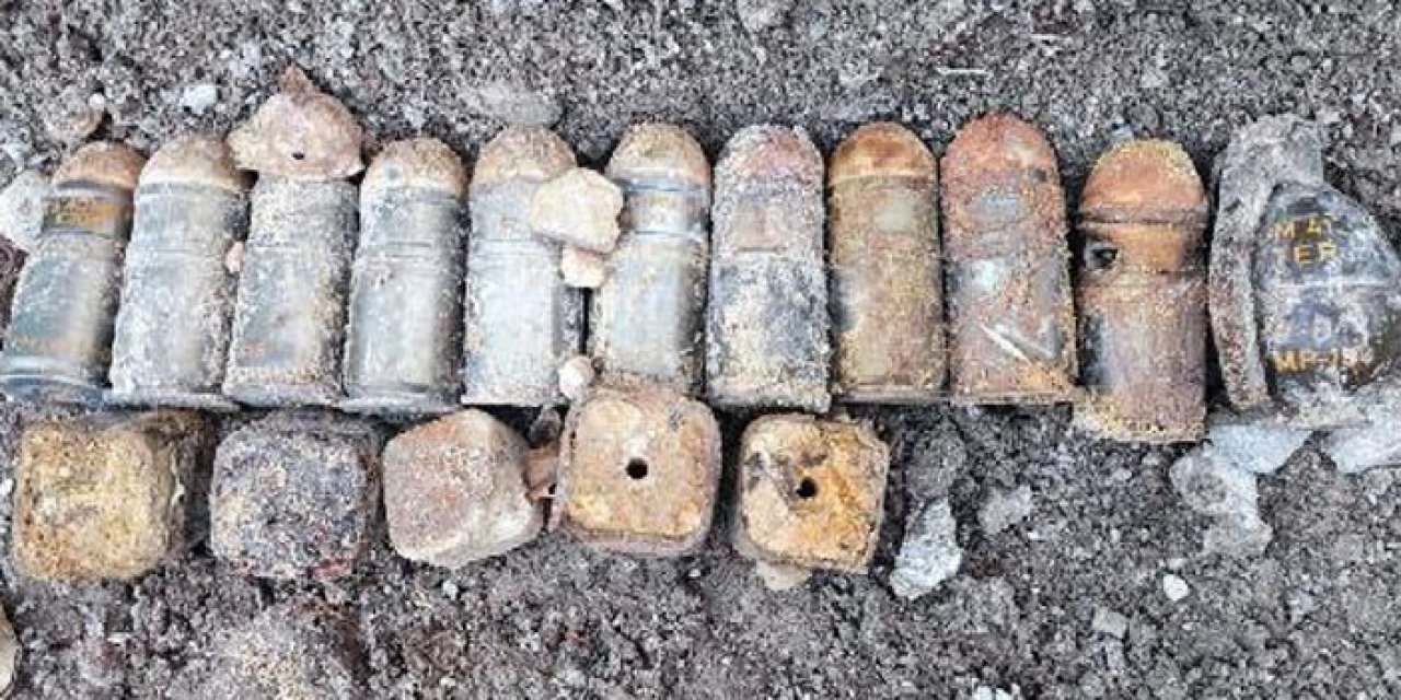 Amasya'da patlayıcı madde ve mühimmat ele geçirildi