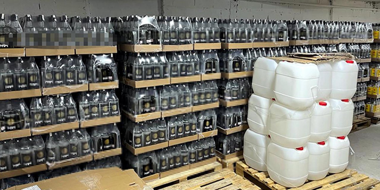 Edirne'de sahte içki operasyonu