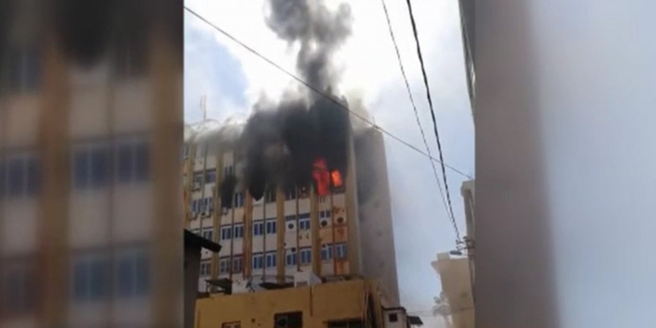 Adana'da atölyede korkutan yangın