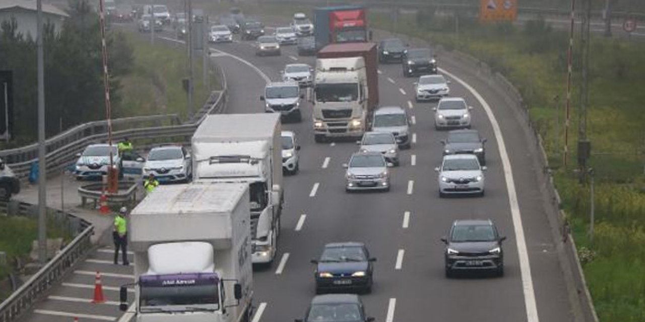 Bolu Dağı Tüneli’nde yoğunluk yaşanıyor