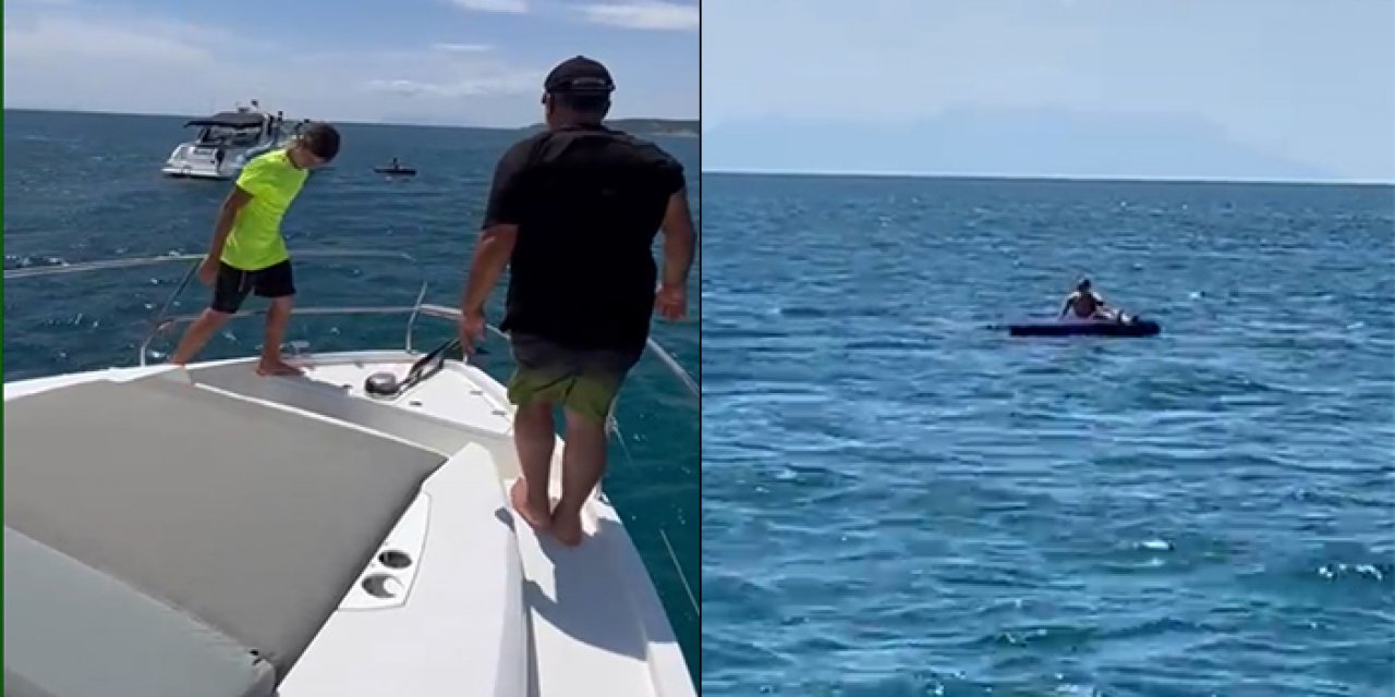 Deniz yatağında uyuya kaldı 6 km açıkta bulundu