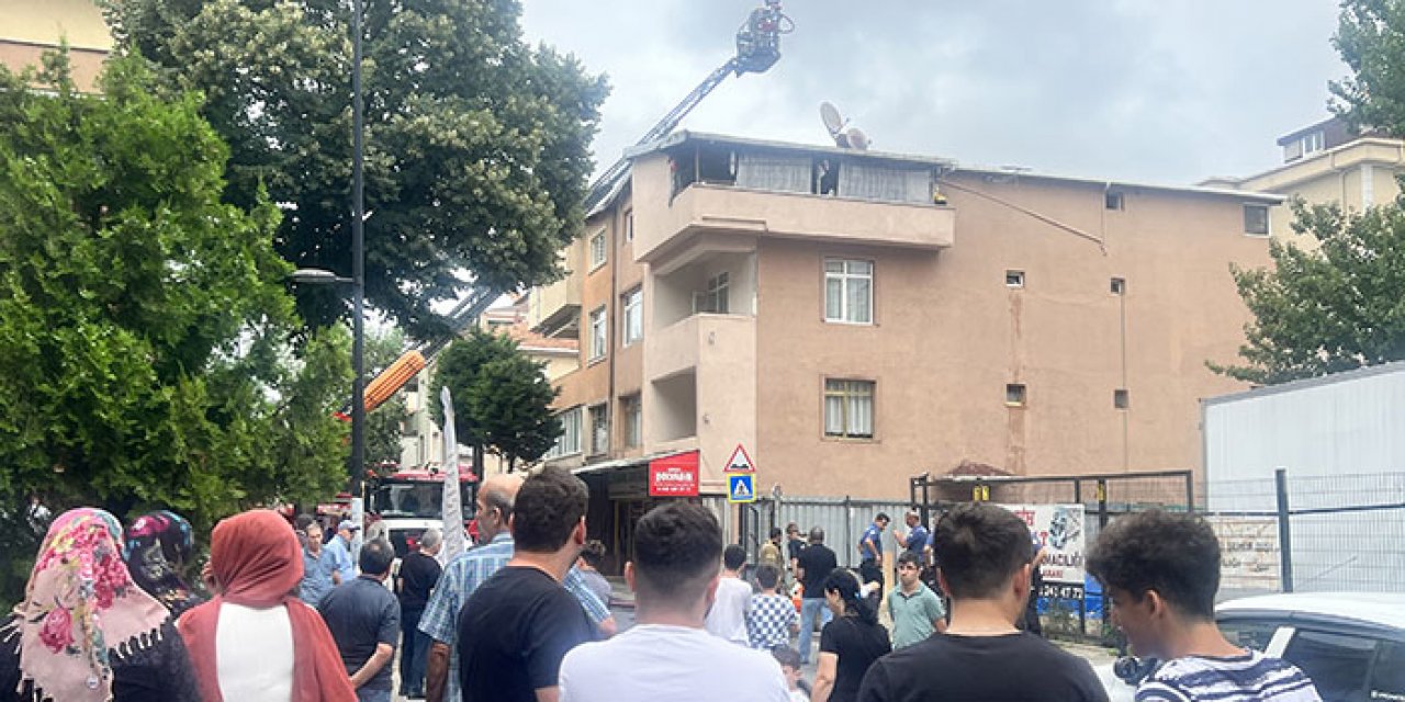 Çıkan yangın mahallelide paniğe neden oldu