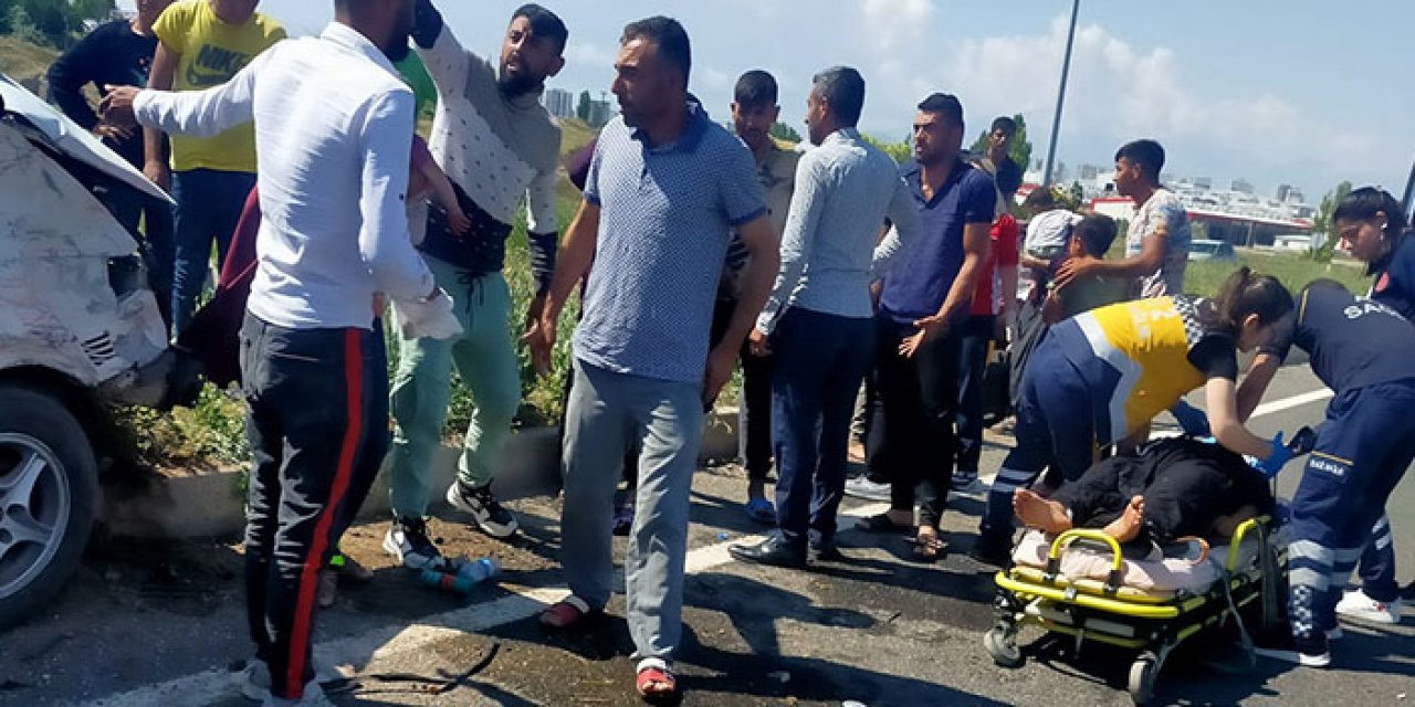 İşçi servisi kamyonet ile çarpıştı: 1 ölü 7 yaralı