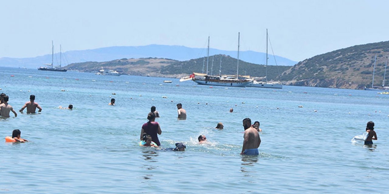Plajlarda bayram yoğunluğu