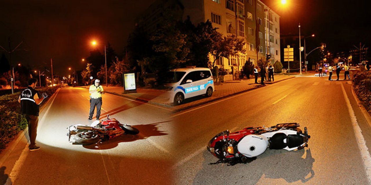 İki motosiklet çarpıştı: 1 ölü, 2 yaralı