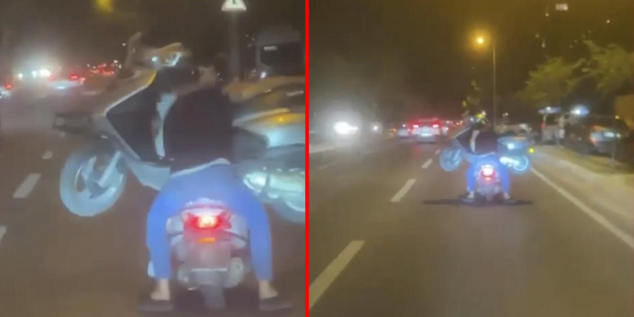 İstanbul’da akıl almaz görüntü