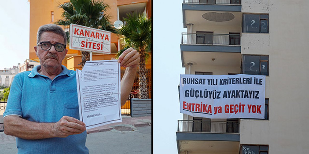 29 yıldır tapusu olmayan Kanarya sitesi depreme dayanıksız olduğu gerekçesiyle yıkılıyor